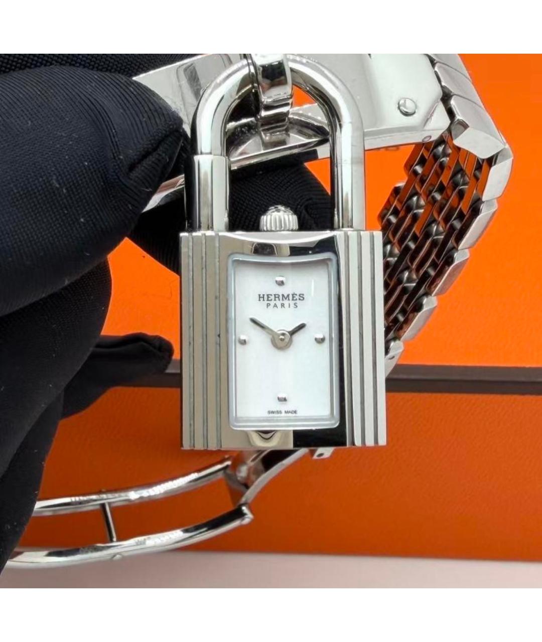 HERMES Серебряные часы, фото 2