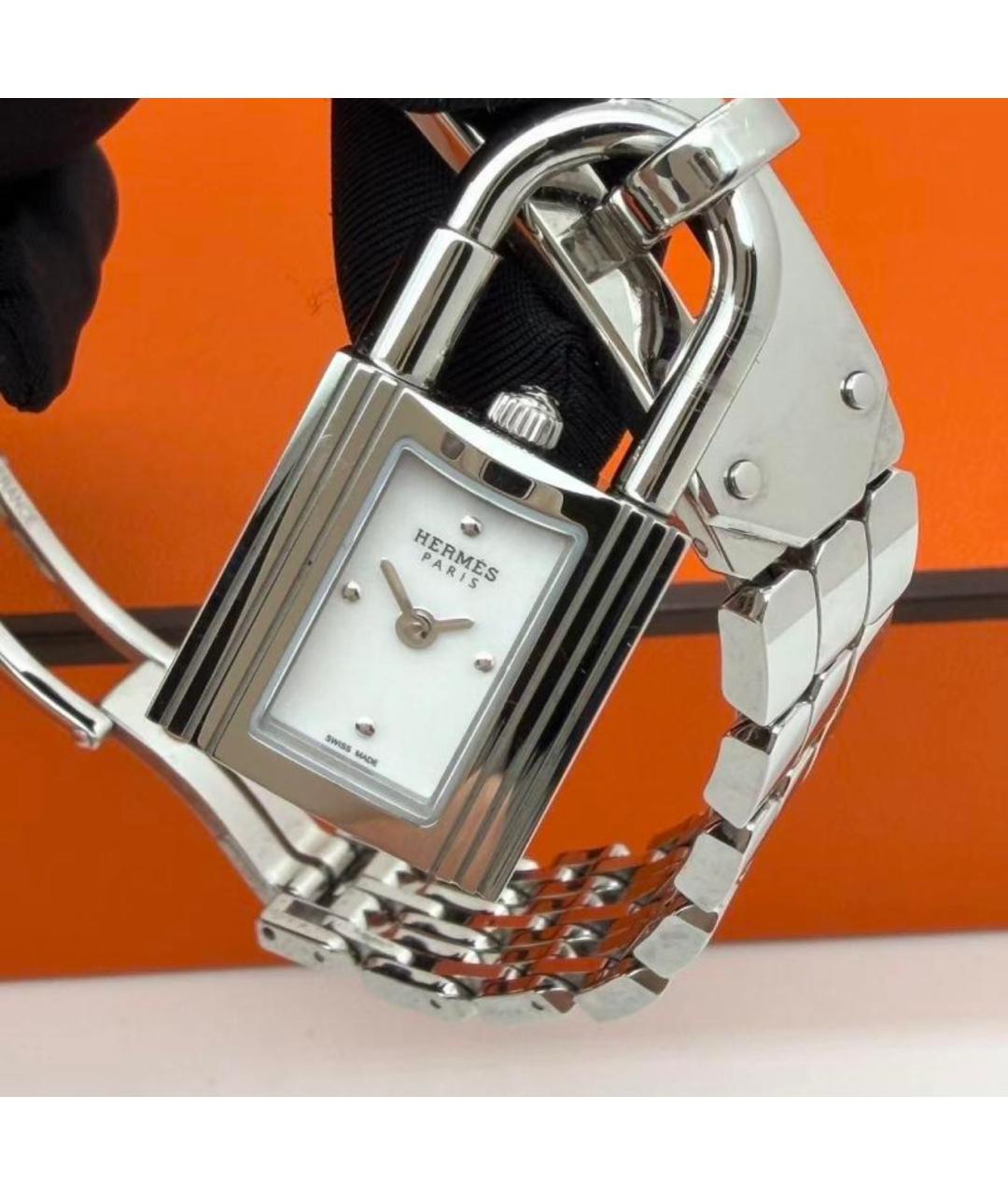 HERMES Серебряные часы, фото 7