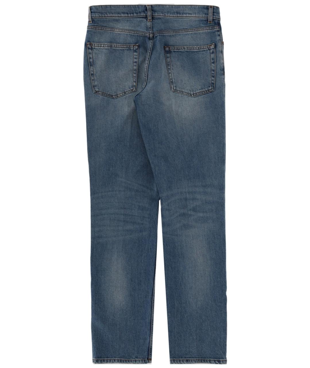 LARDINI Синие хлопковые прямые джинсы, фото 2