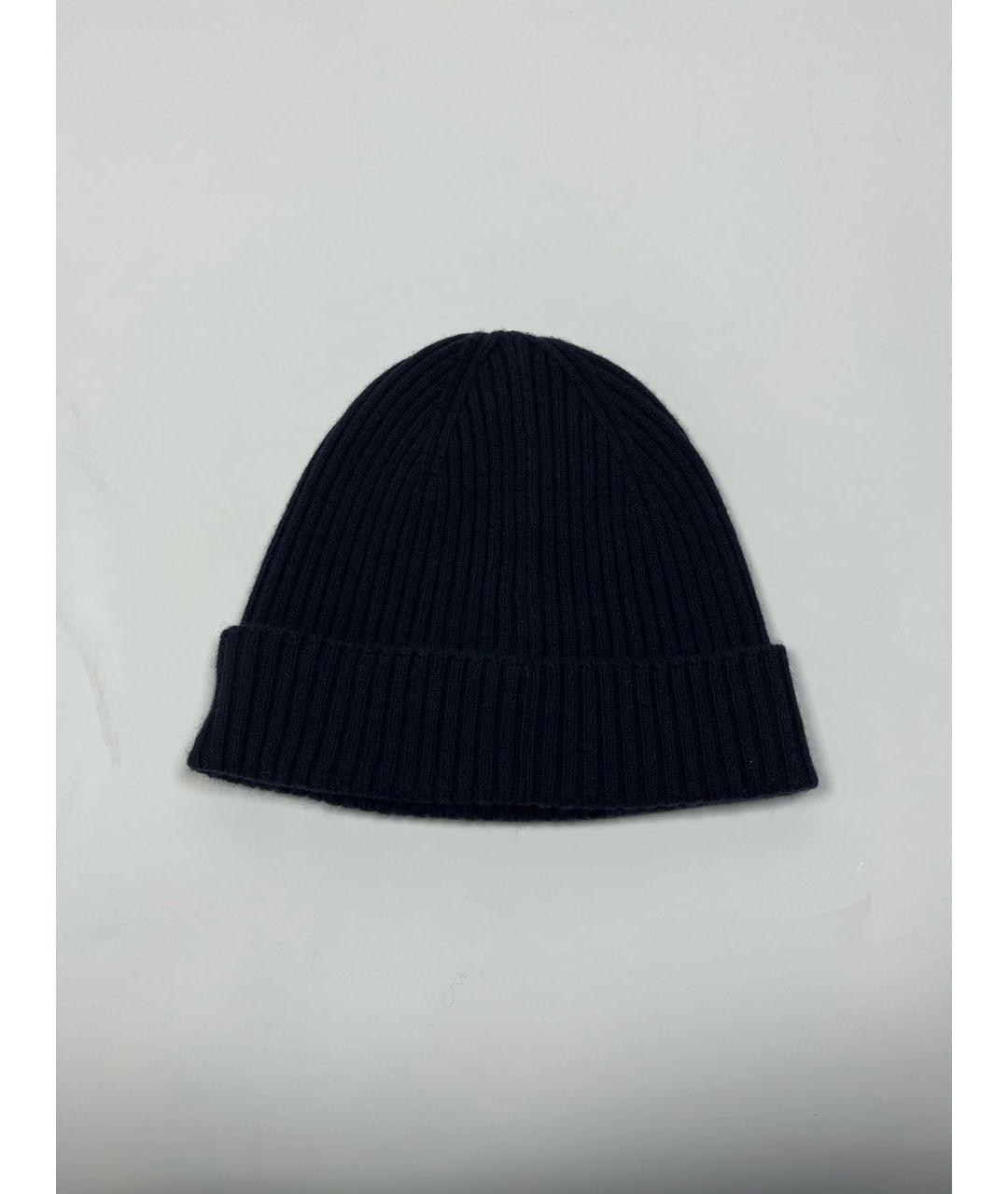 BRIONI Темно-синяя шерстяная шапка, фото 3