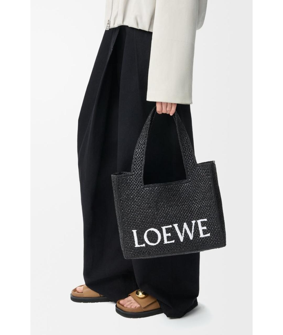 LOEWE Черная сумка через плечо, фото 4