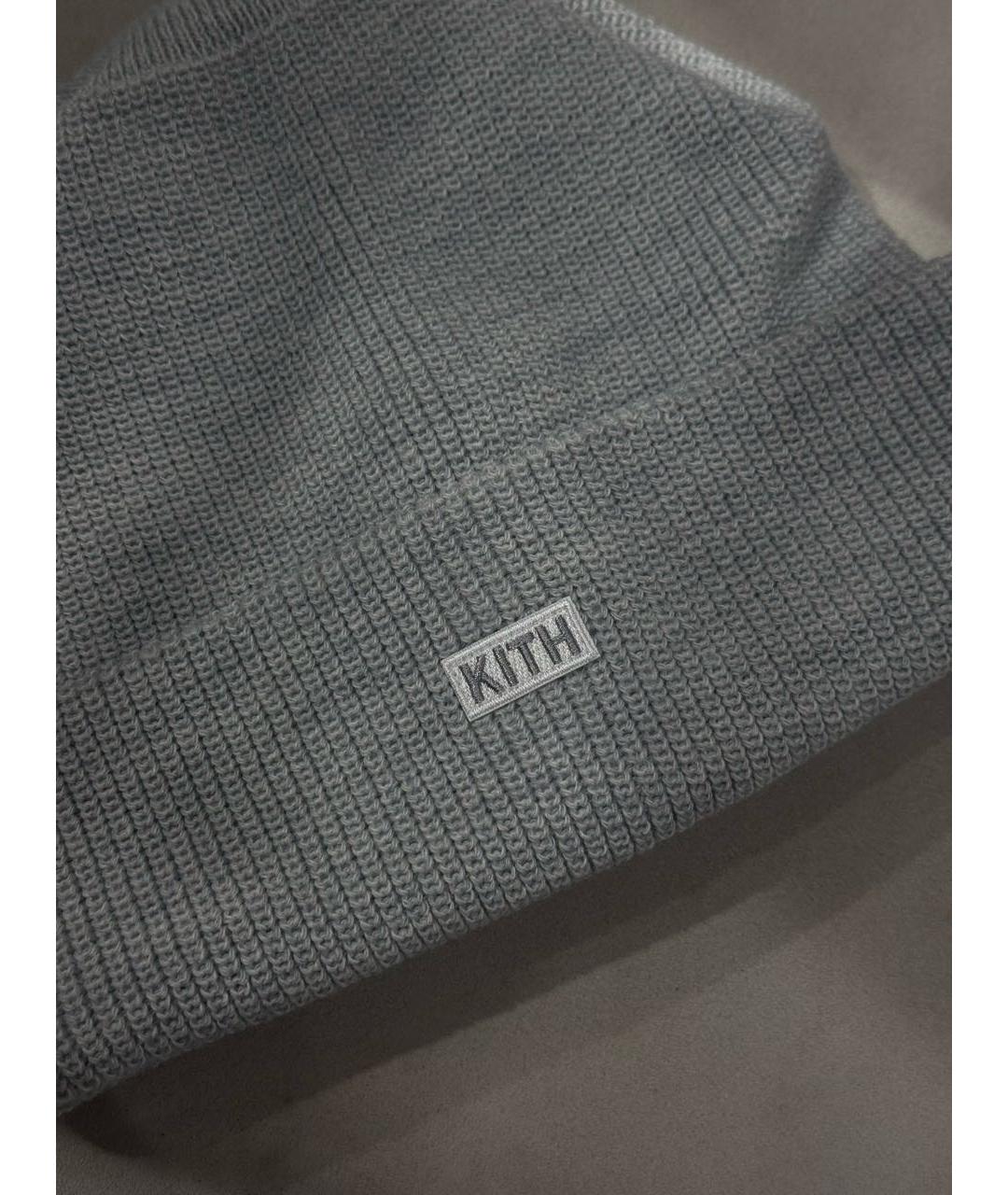 KITH Серая шерстяная шапка, фото 3
