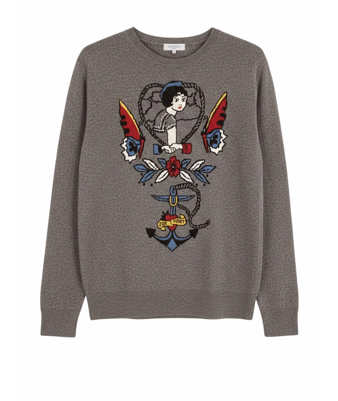 VALENTINO Серый кашемировый джемпер / свитер, фото 9