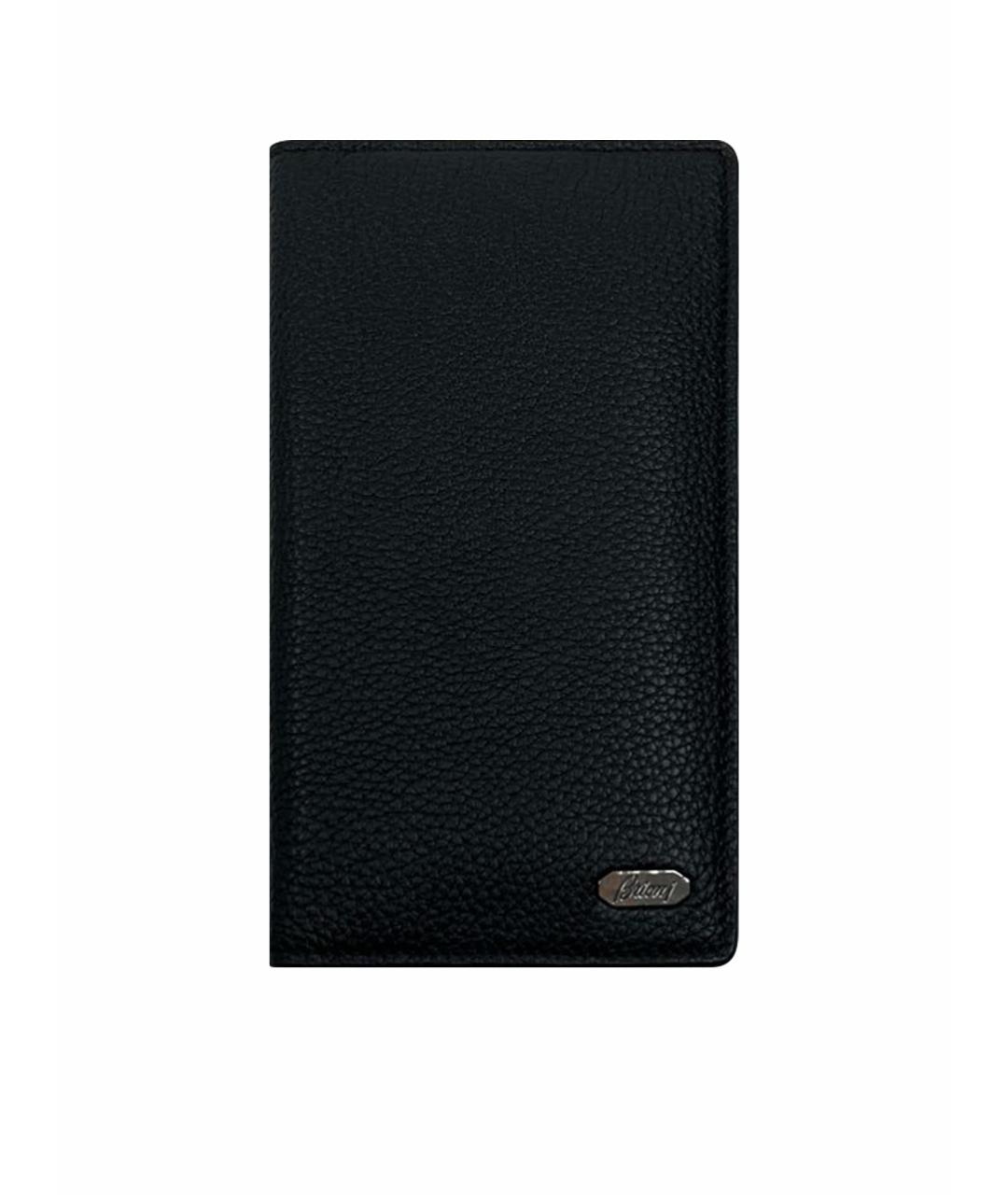 BRIONI Черный кожаный кардхолдер, фото 1