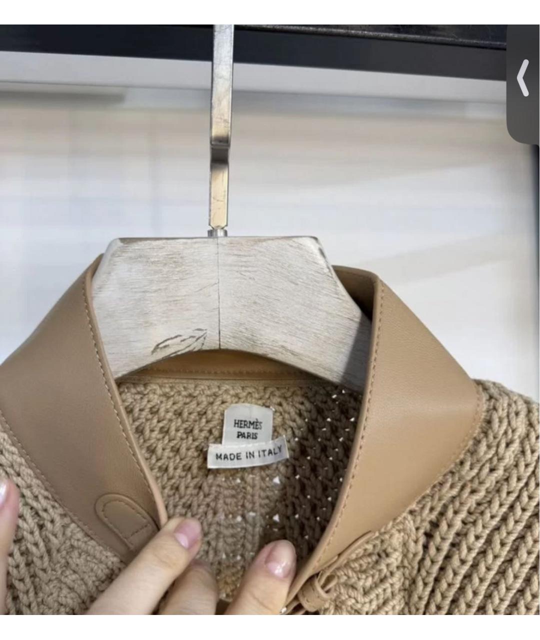 HERMES Бежевая жилетка, фото 3