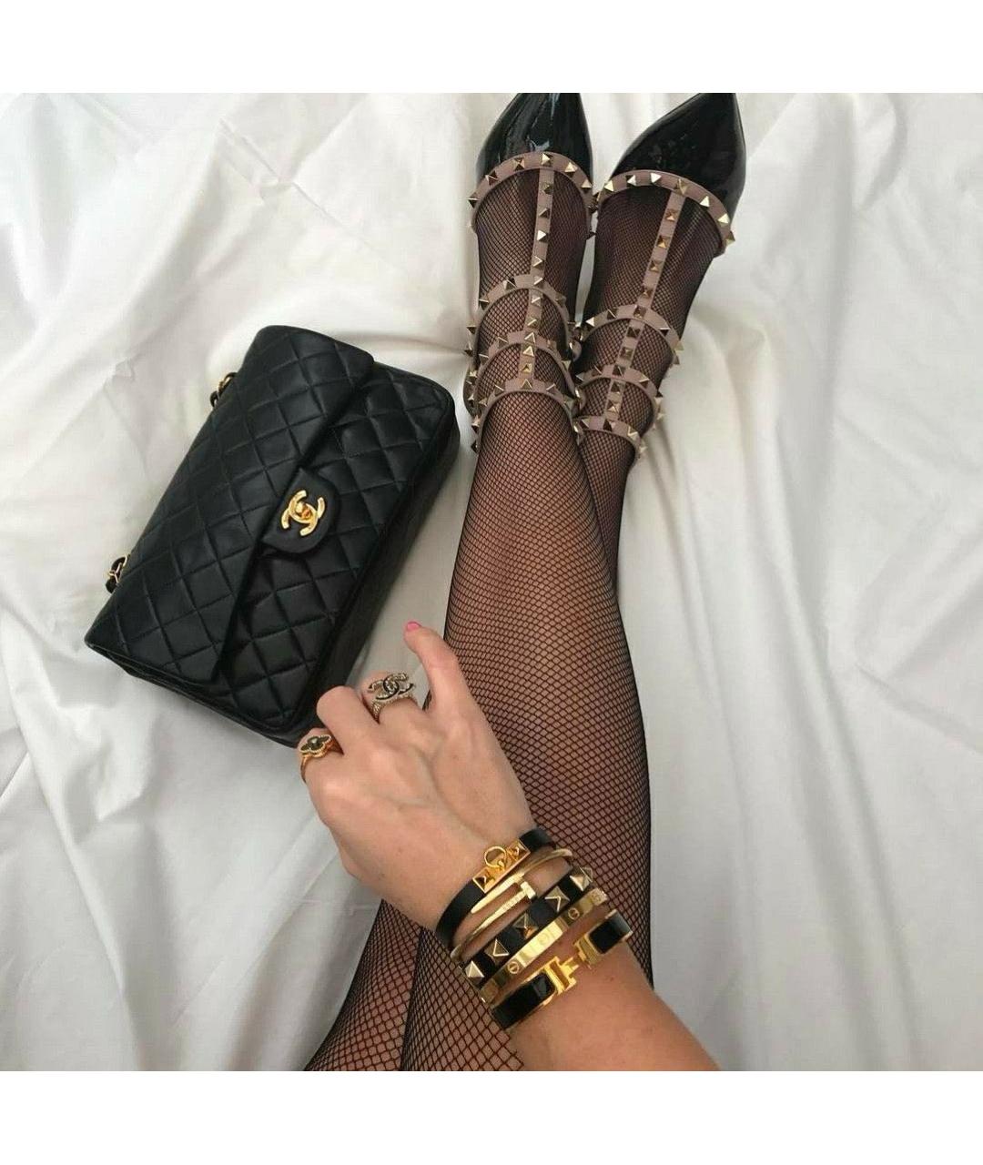 VALENTINO Коричневый кожаный браслет, фото 3