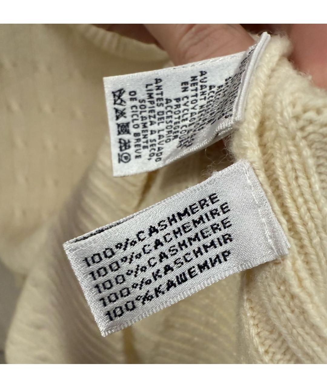 RALPH LAUREN Бежевый кашемировый джемпер / свитер, фото 5