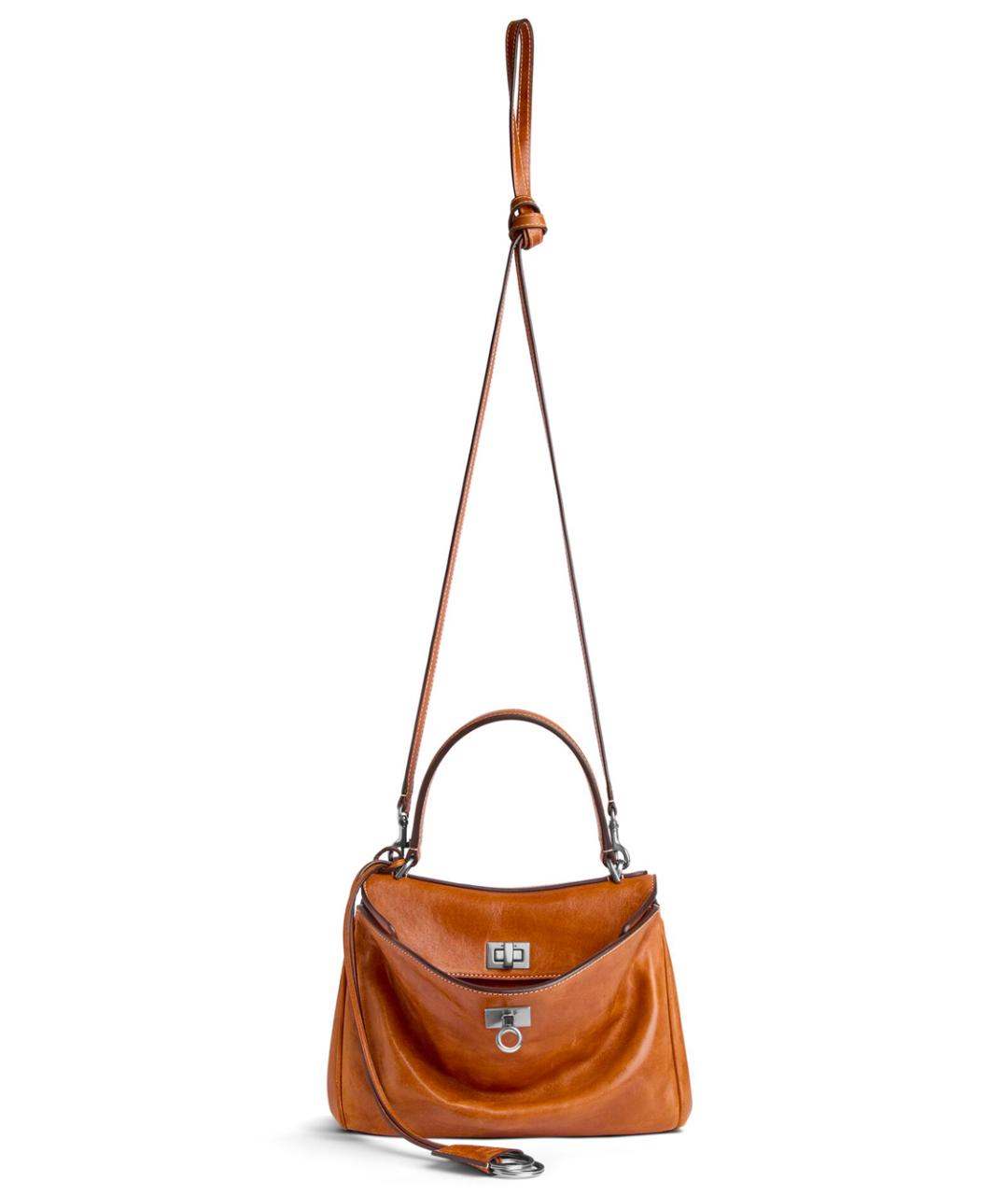 BALENCIAGA Коричневая кожаная сумка тоут, фото 4