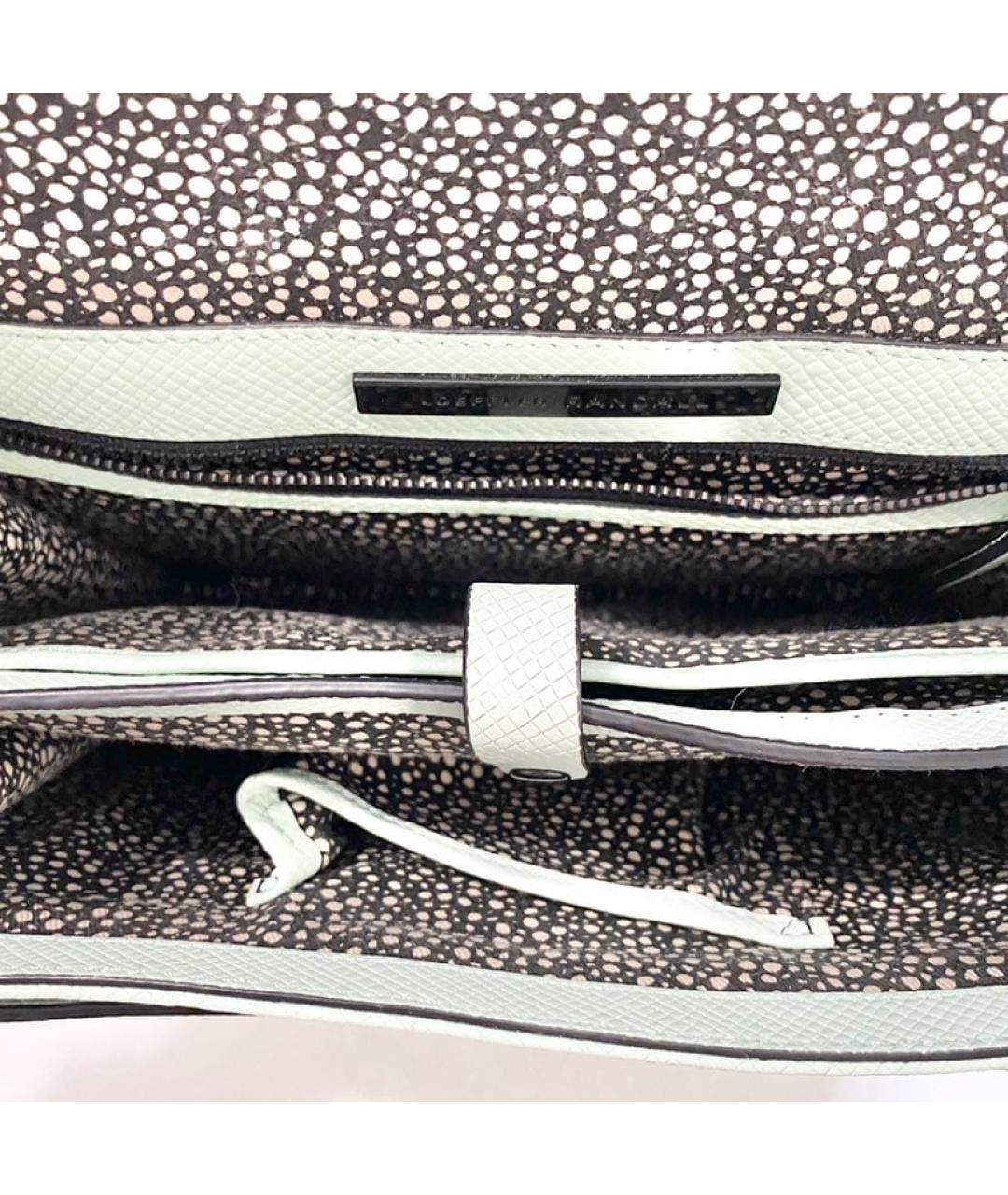 LOEFFLER RANDALL Бирюзовая кожаная сумка через плечо, фото 4