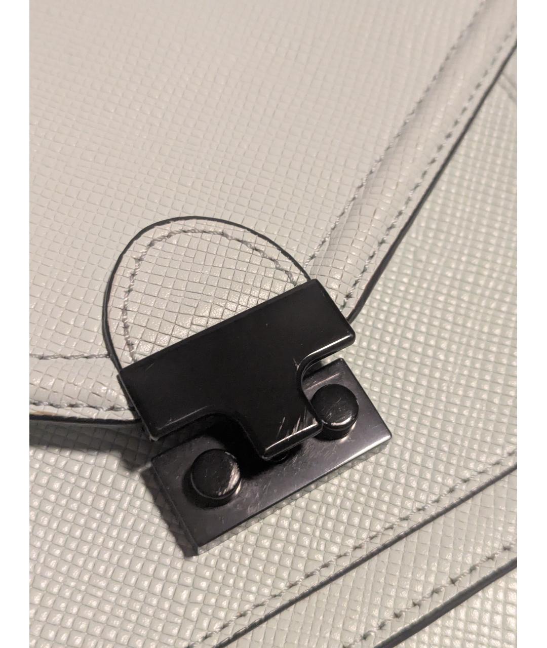 LOEFFLER RANDALL Бирюзовая кожаная сумка через плечо, фото 5