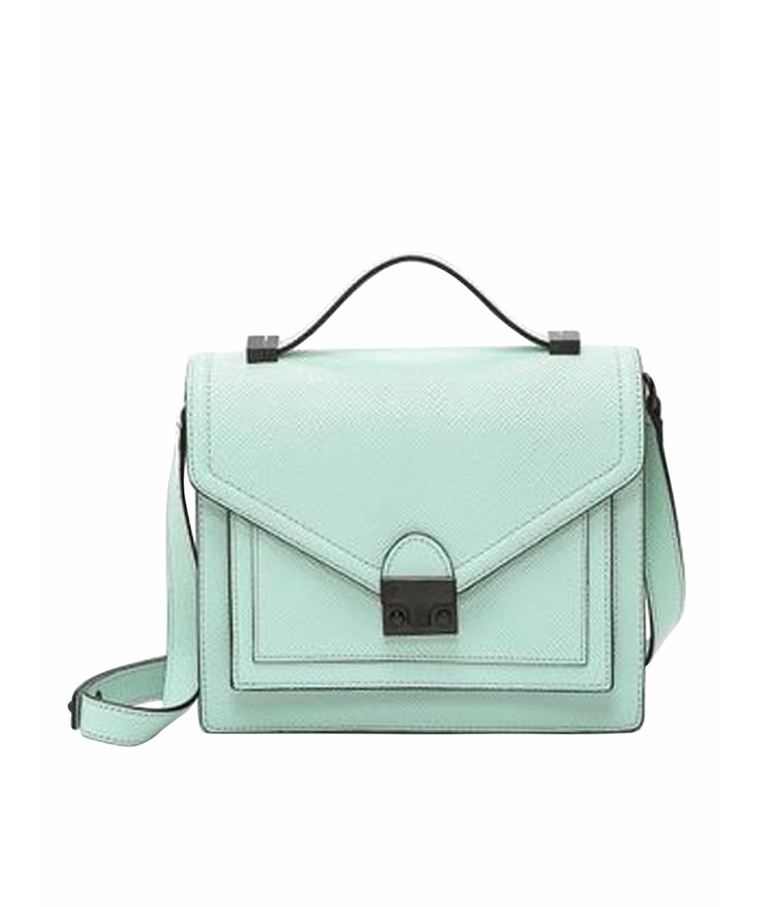 LOEFFLER RANDALL Бирюзовая кожаная сумка через плечо, фото 1