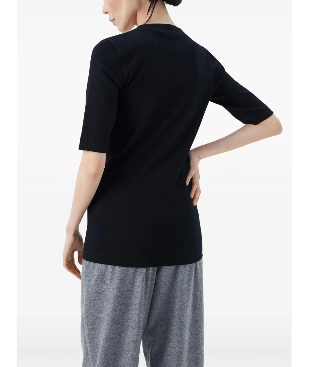 BRUNELLO CUCINELLI Черная хлопковая футболка, фото 3