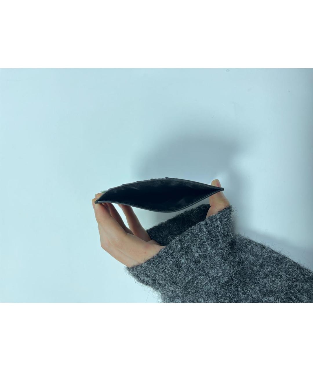 OFF-WHITE Черный кожаный кардхолдер, фото 3