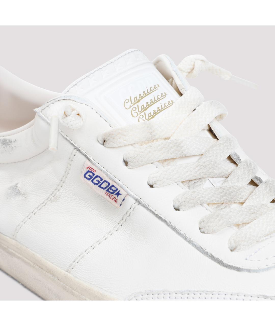 GOLDEN GOOSE DELUXE BRAND Белые кожаные низкие кроссовки / кеды, фото 6