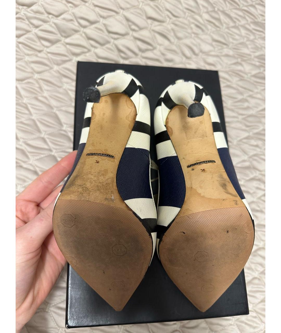 DOLCE&GABBANA Мульти кожаные туфли, фото 7