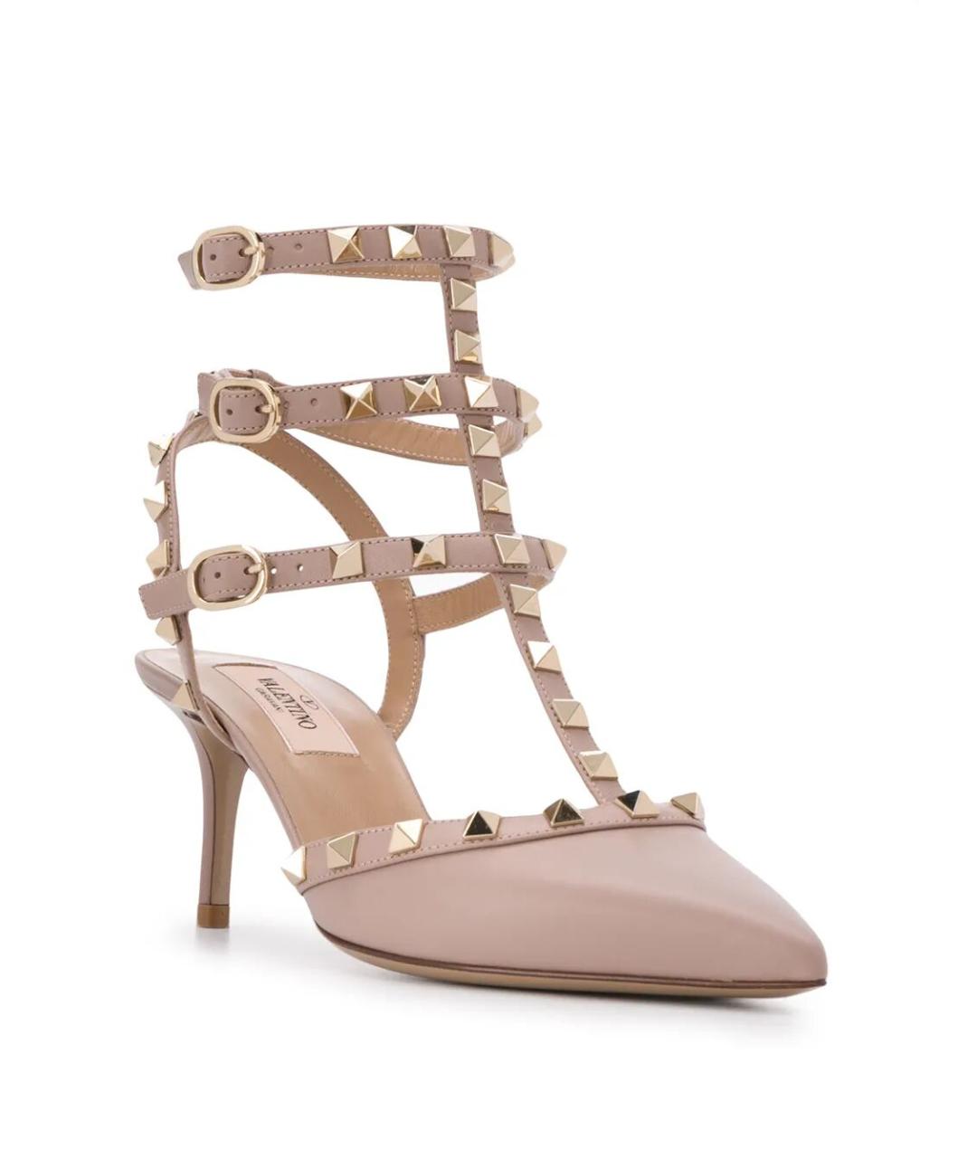 VALENTINO Розовые кожаные туфли, фото 2