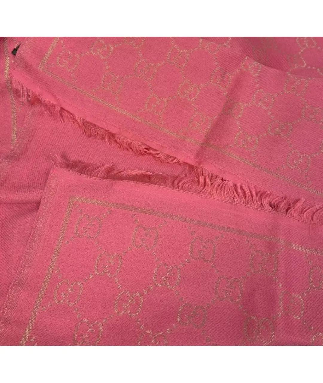 GUCCI Розовый шарф, фото 2