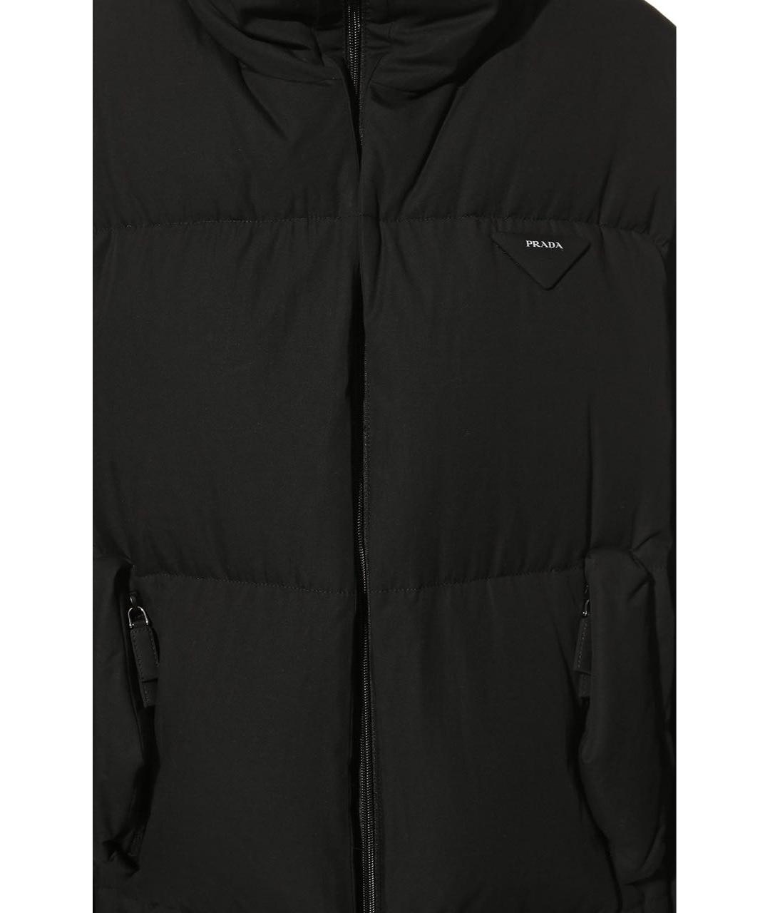 PRADA Черный хлопковый пуховик, фото 4