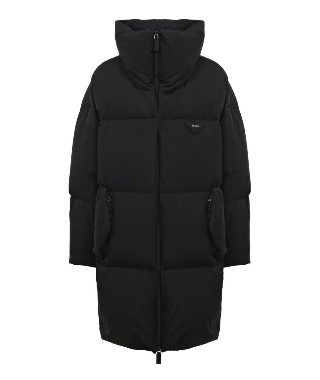 PRADA Черный хлопковый пуховик, фото 1
