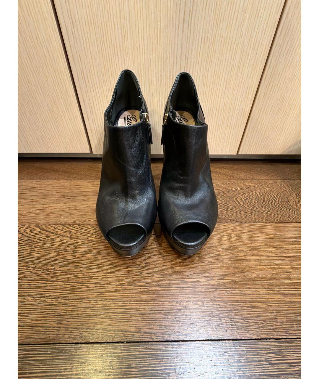 GUCCI Черные кожаные ботильоны, фото 2