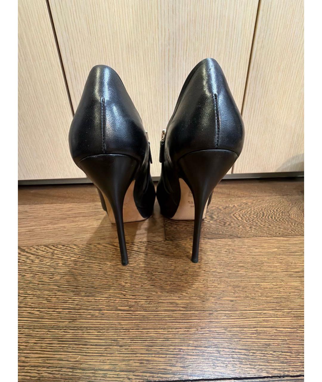 GUCCI Черные кожаные ботильоны, фото 4