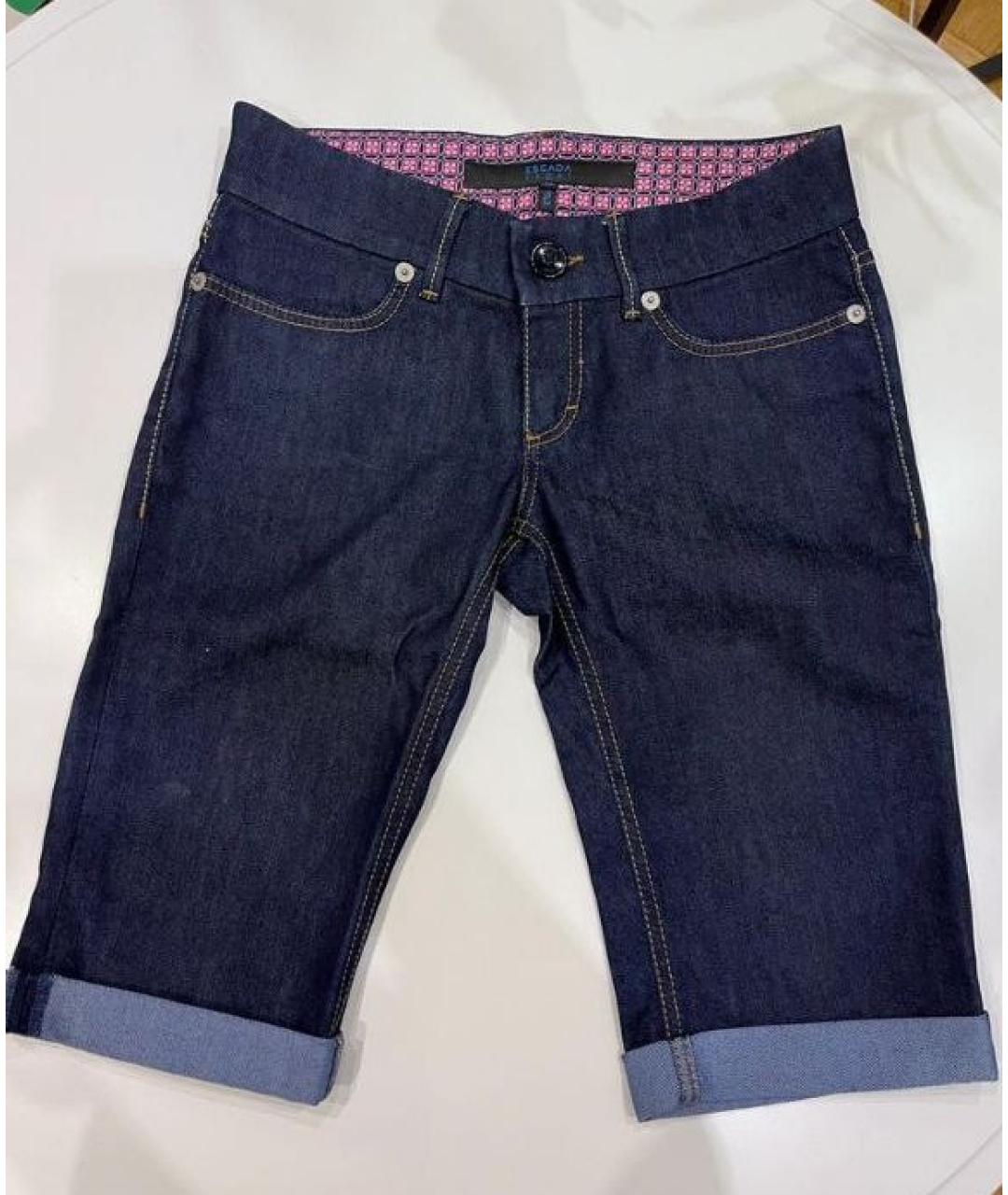 ESCADA Темно-синие хлопковые шорты, фото 6