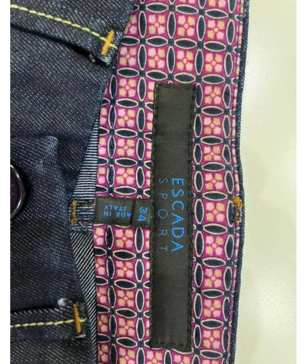 ESCADA Темно-синие хлопковые шорты, фото 3