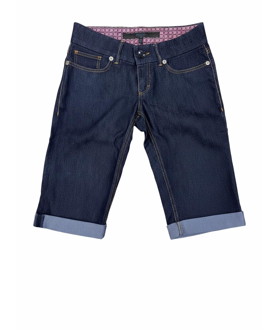 ESCADA Темно-синие хлопковые шорты, фото 1