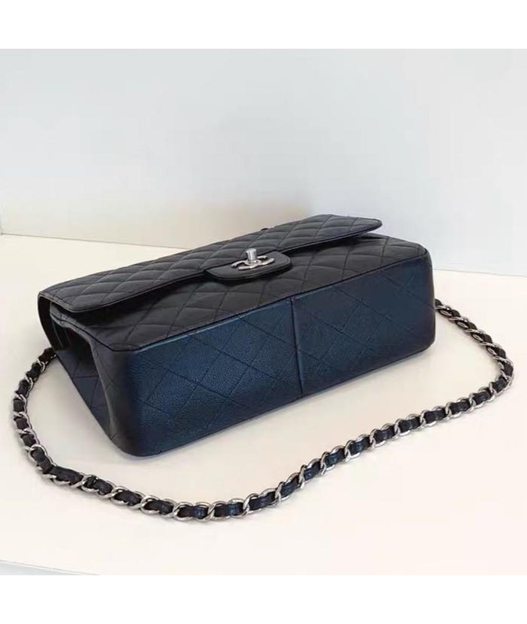 CHANEL Черная кожаная сумка через плечо, фото 4