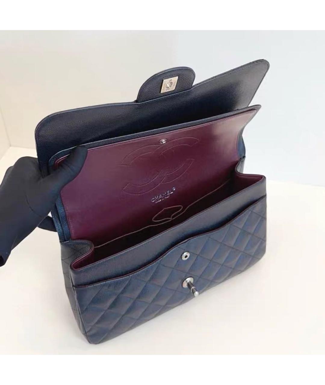 CHANEL Черная кожаная сумка через плечо, фото 7