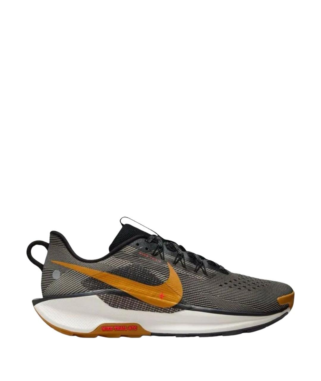 NIKE Антрацитовые текстильные низкие кроссовки / кеды, фото 1