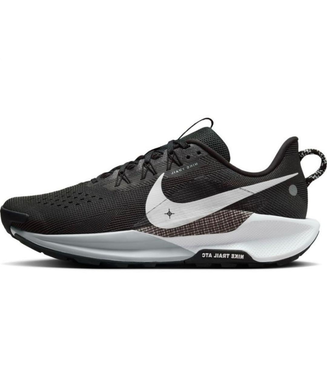 NIKE Черные текстильные низкие кроссовки / кеды, фото 4