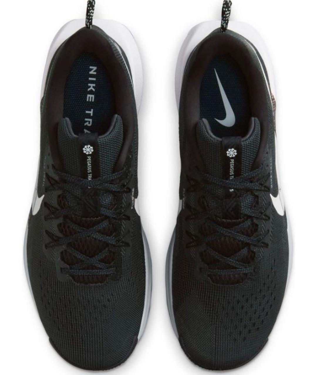 NIKE Черные текстильные низкие кроссовки / кеды, фото 2