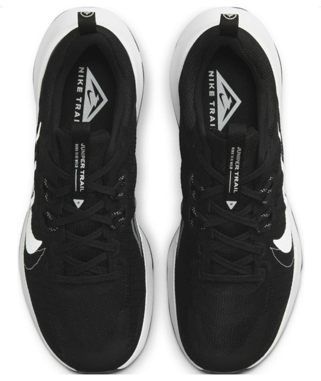 NIKE Черные текстильные низкие кроссовки / кеды, фото 4