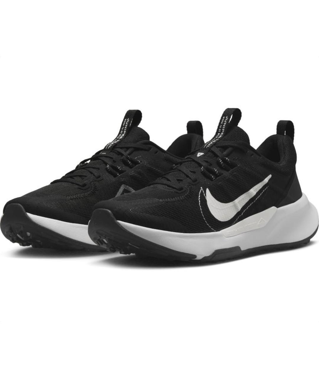 NIKE Черные текстильные низкие кроссовки / кеды, фото 2