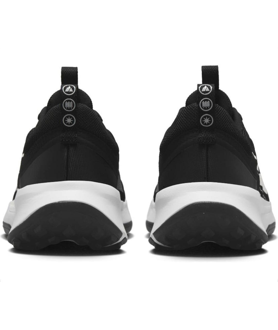 NIKE Черные текстильные низкие кроссовки / кеды, фото 3