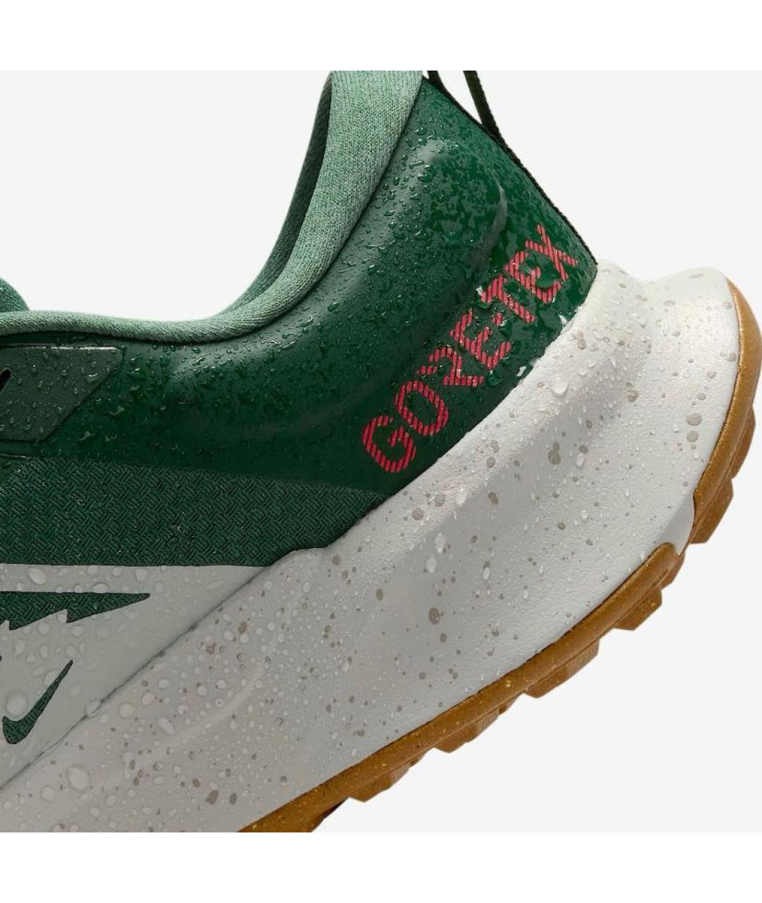 NIKE Зеленые текстильные низкие кроссовки / кеды, фото 6