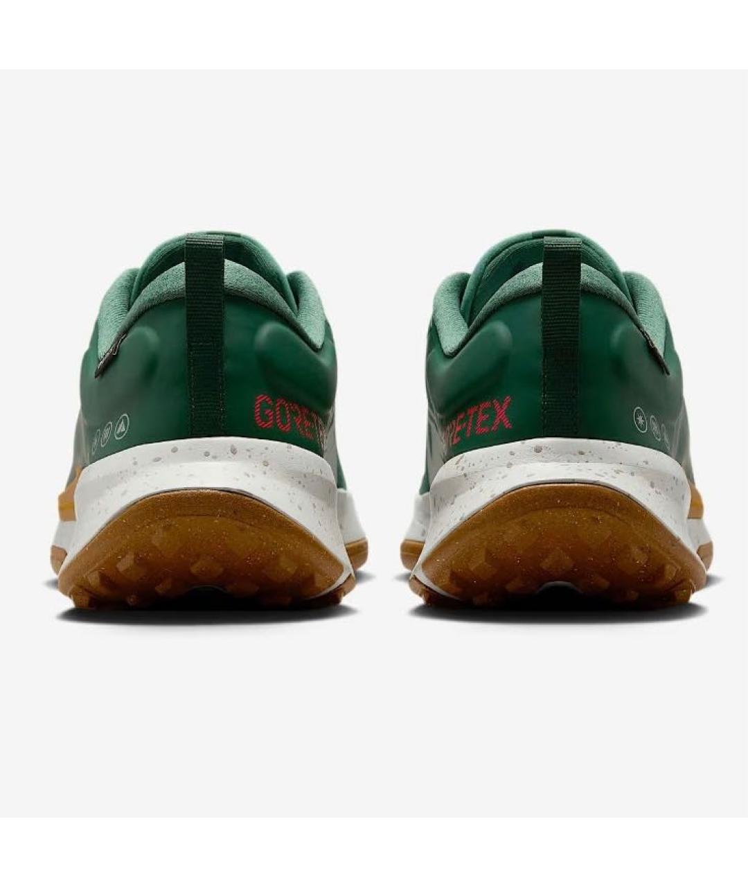 NIKE Зеленые текстильные низкие кроссовки / кеды, фото 4