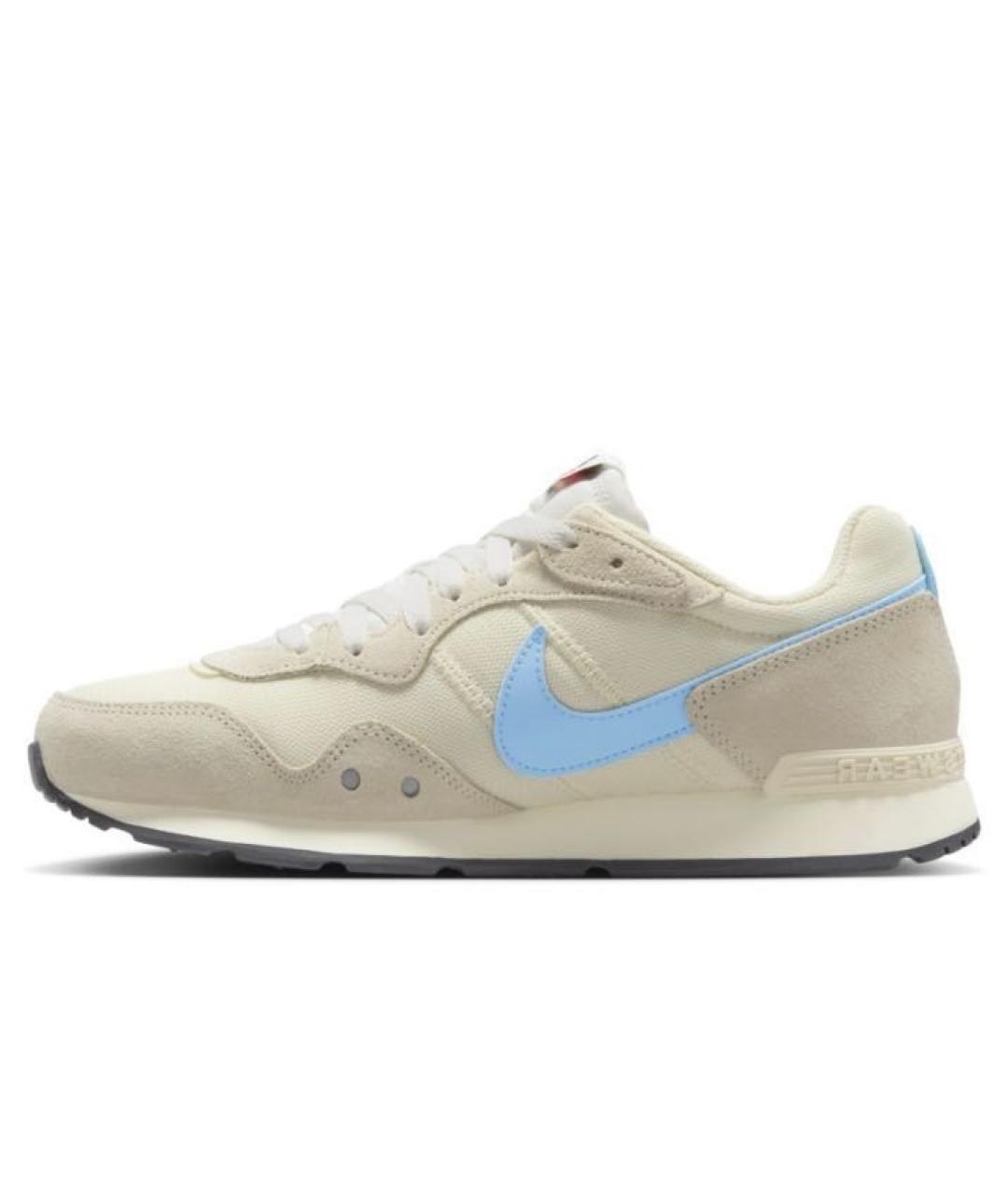 NIKE Бежевые замшевые низкие кроссовки / кеды, фото 5