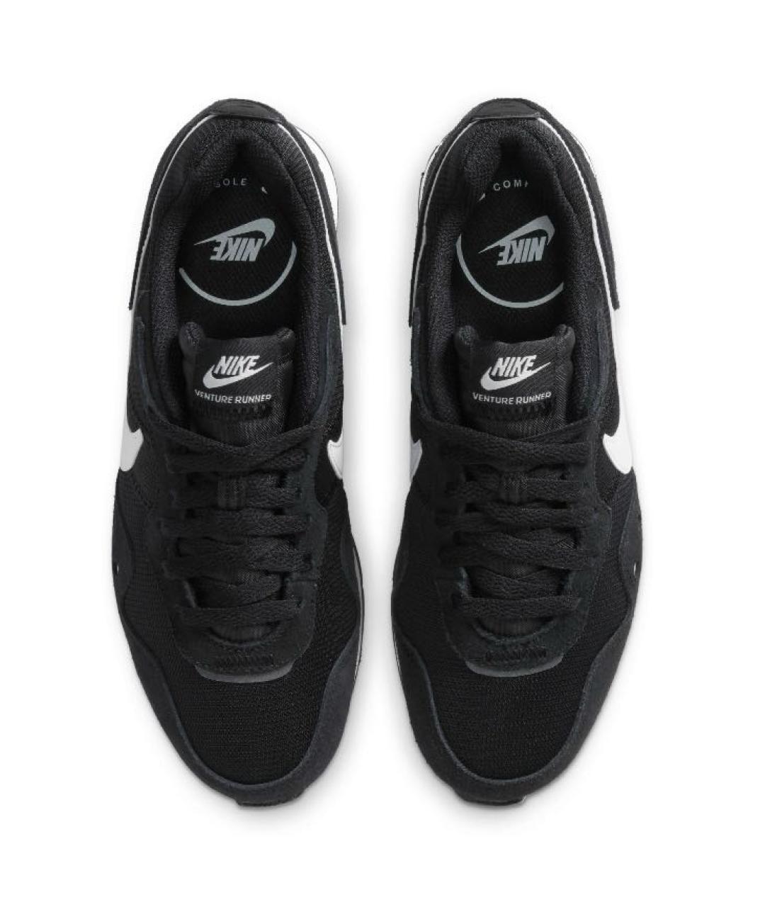 NIKE Черные текстильные низкие кроссовки / кеды, фото 4