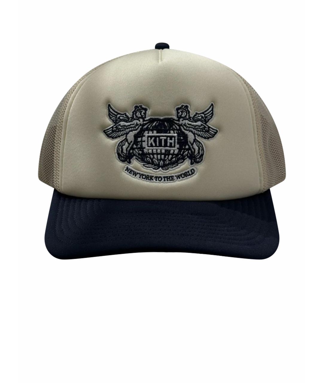 KITH Бежевая синтетическая кепка/бейсболка, фото 1
