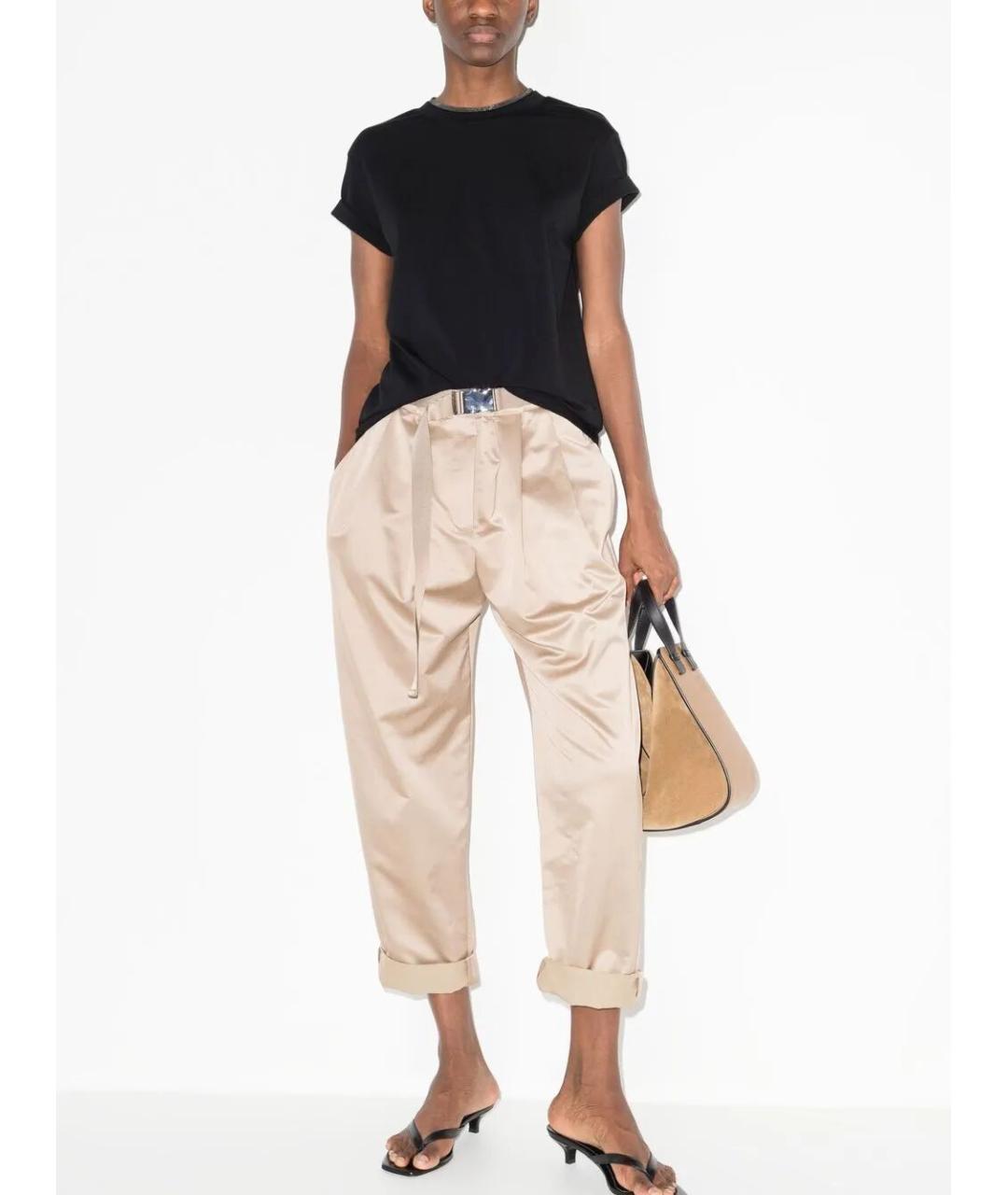 BRUNELLO CUCINELLI Черная хлопковая футболка, фото 2