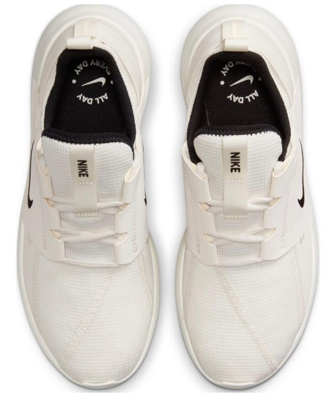 NIKE Бежевые текстильные низкие кроссовки / кеды, фото 4