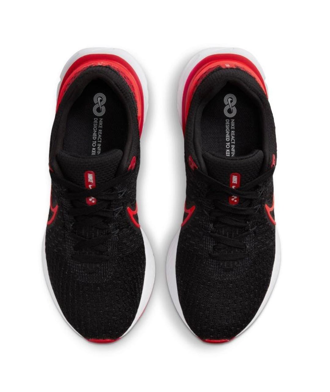 NIKE Черные текстильные низкие кроссовки / кеды, фото 4