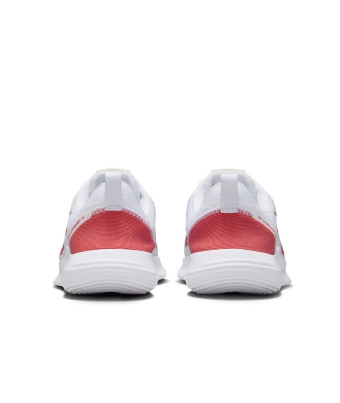 NIKE Белые текстильные низкие кроссовки / кеды, фото 4