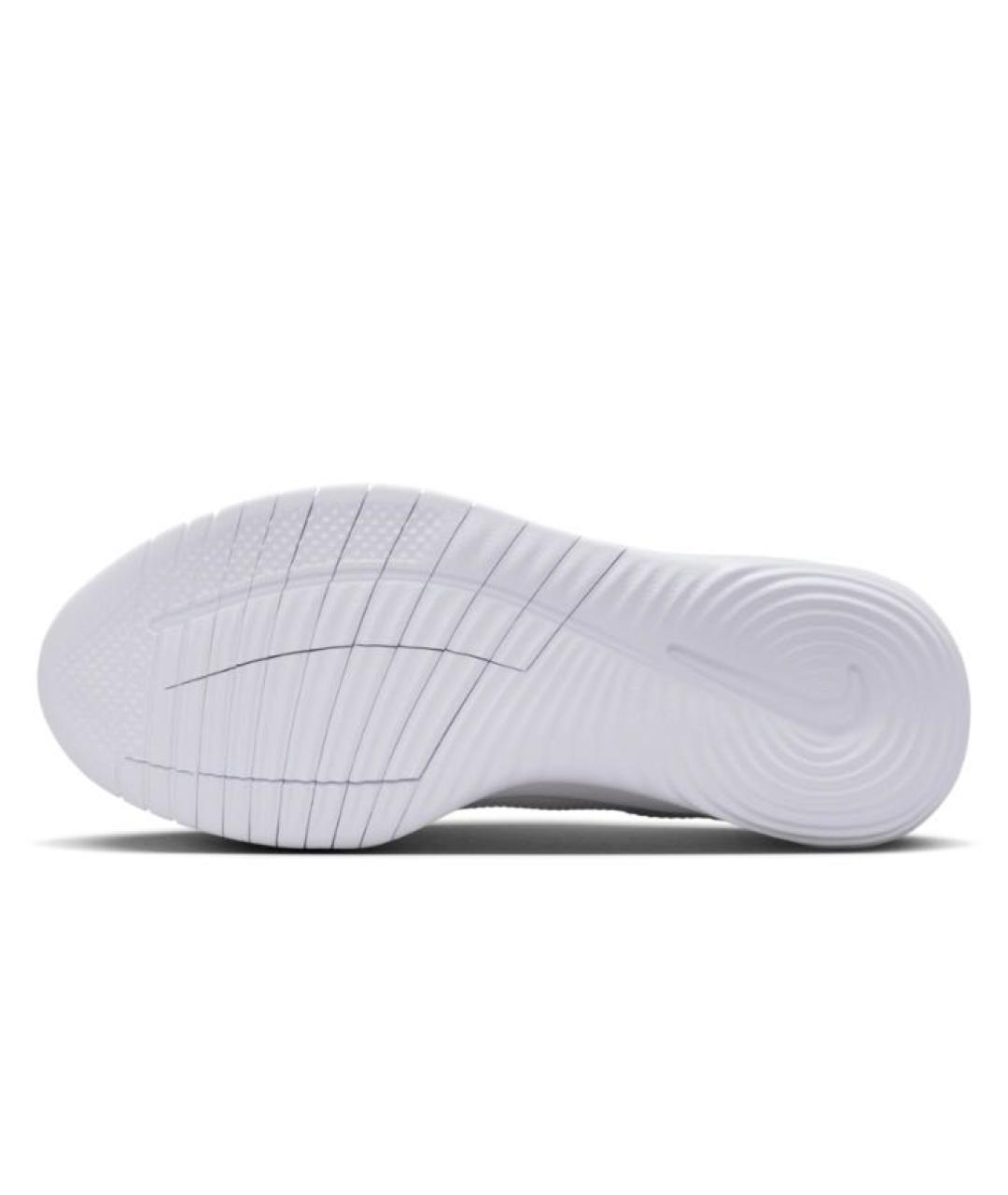 NIKE Белые текстильные низкие кроссовки / кеды, фото 6