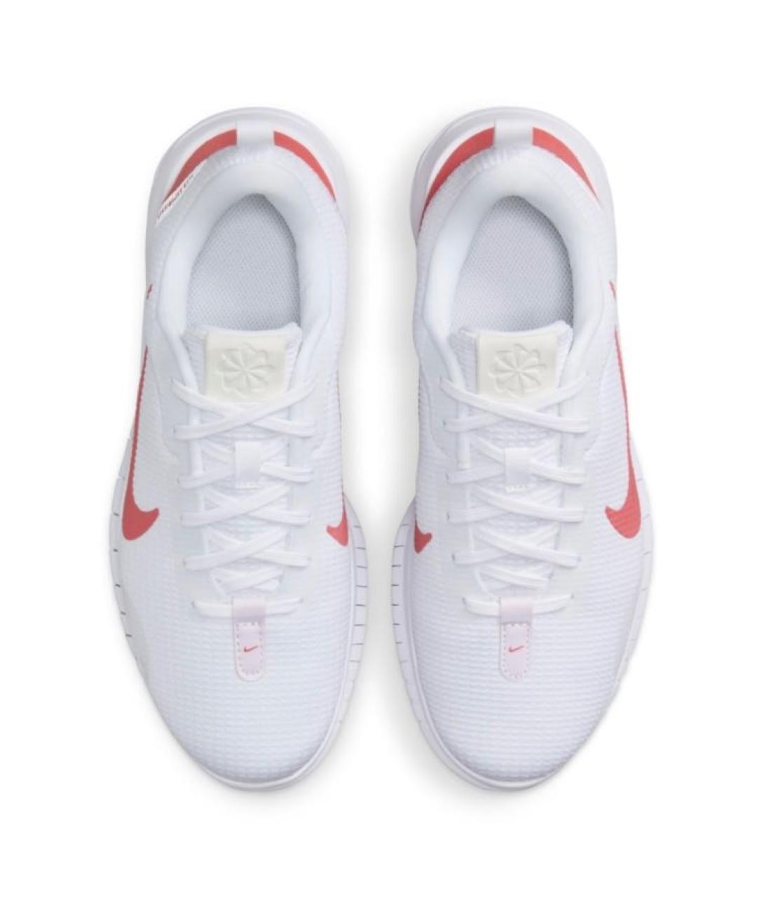 NIKE Белые текстильные низкие кроссовки / кеды, фото 2