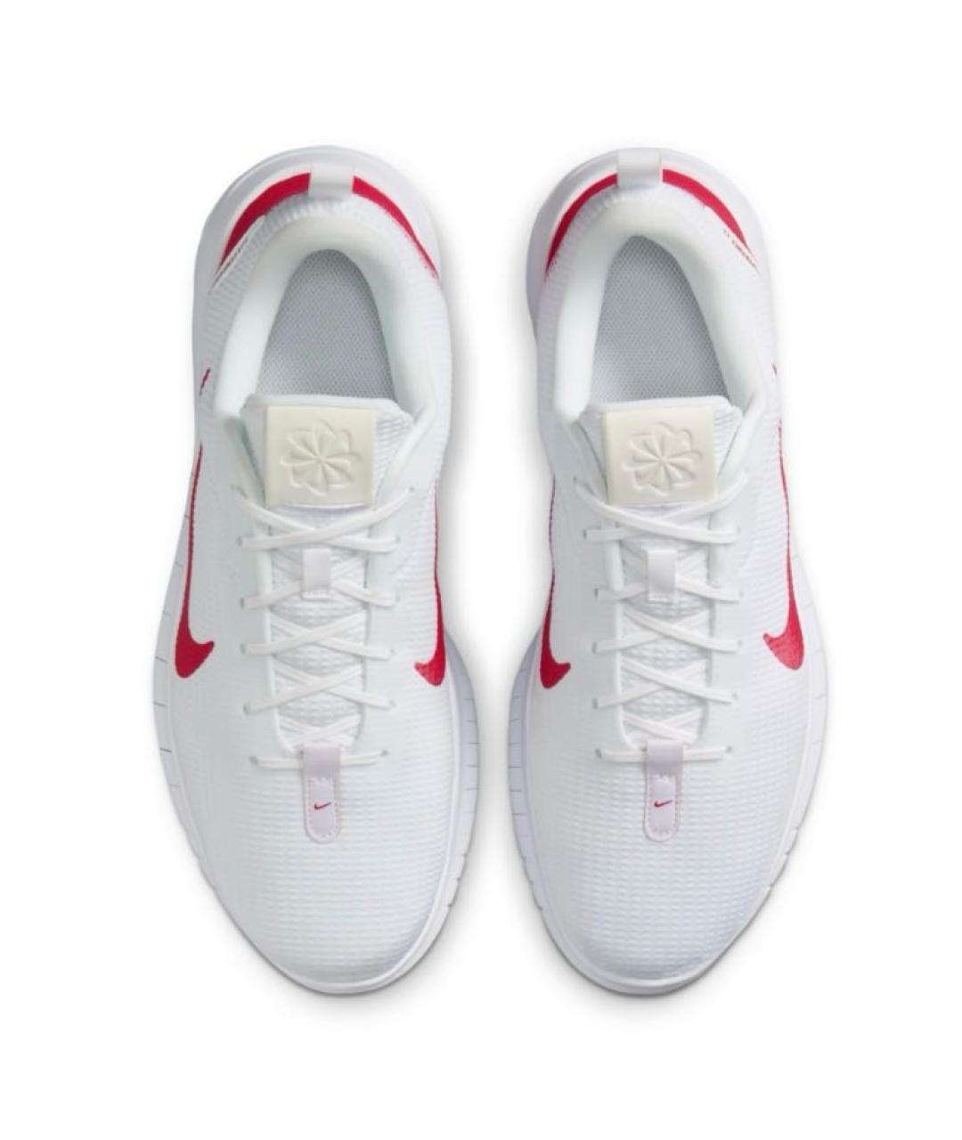 NIKE Белые текстильные низкие кроссовки / кеды, фото 2