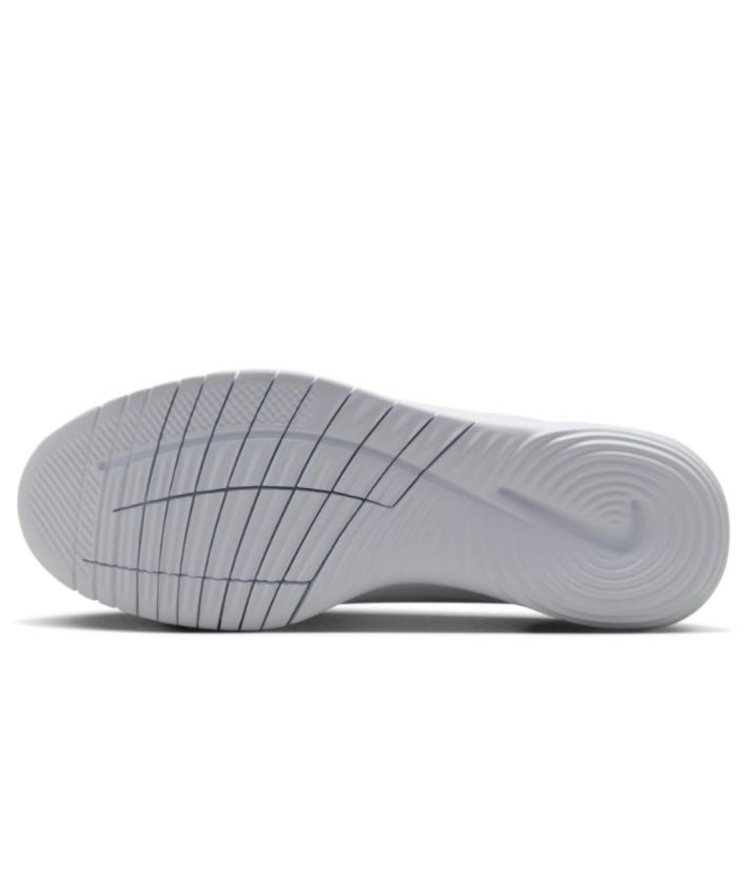 NIKE Белые текстильные низкие кроссовки / кеды, фото 6