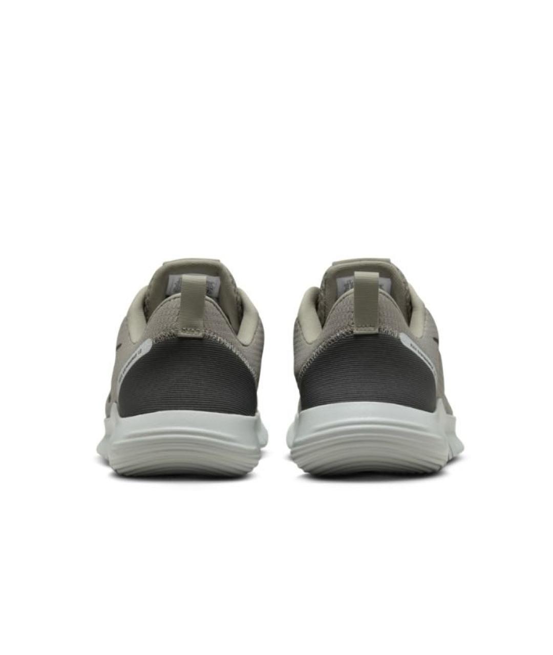 NIKE Серые текстильные низкие кроссовки / кеды, фото 4